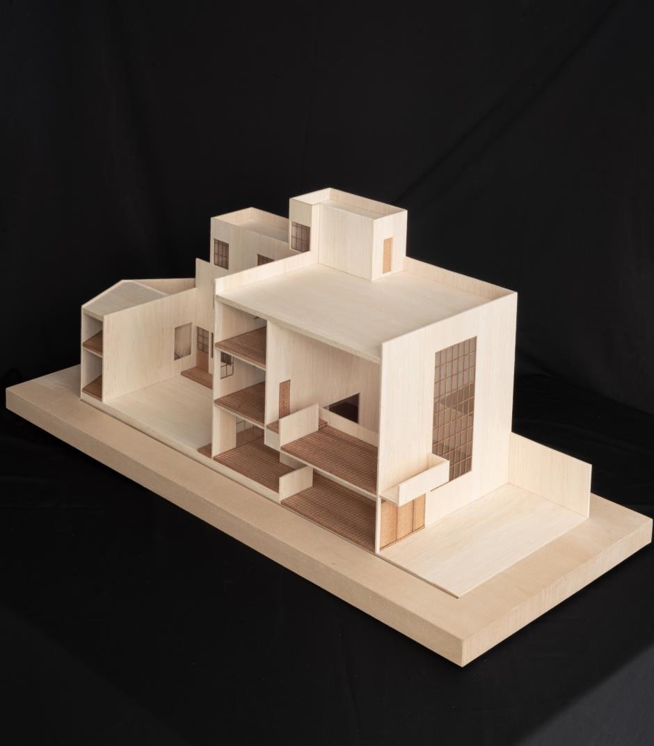 Maqueta arquitectónica de Casas Muralistas, INBAL